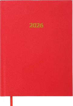Щоденник датований 2026 Buromax Strong з бумвінілу А5 336 сторінок Червоний (BM.2129-05)