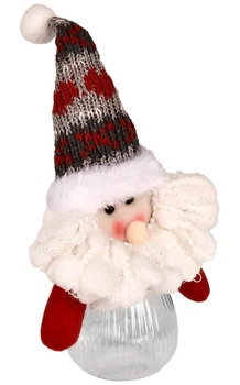 Банка новогодняя для подарков "Santa Snowman" 22см Home M17314