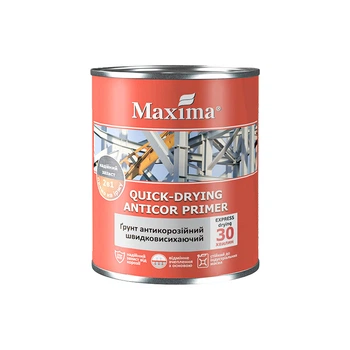 Грунтовка антикоррозионная Maxima быстросохнущая серая 2,8 кг