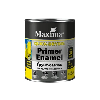 Грунт-эмаль быстросохнущая Maxima белая 0,75 кг