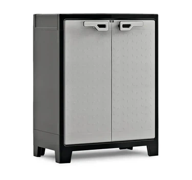 Шафа Keter/Kis Titan Low Cabinet сіро-чорна низька пластикова багатофункціональна (240618)
