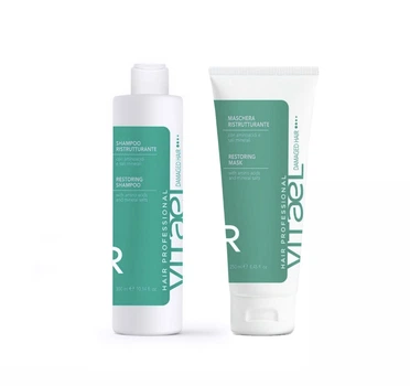 Набор для восстановления волос VITAEL DAMAGED Hair Restoring: шампунь 300 мл + маска 250 мл