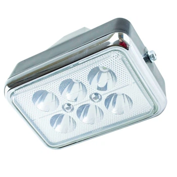 Фара квадратная DELTA LED (6 светодиодов, хром, 18W)