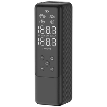 Насос Proove Pump Assistant Mini 85W, для авто/вело/мото/мячей/мебели, 85W, без аккумулятора, 12 В, 3m, LED, черный
