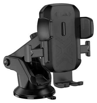 Холдер Hoco H65 Gamble one-button car holder(center console) Black