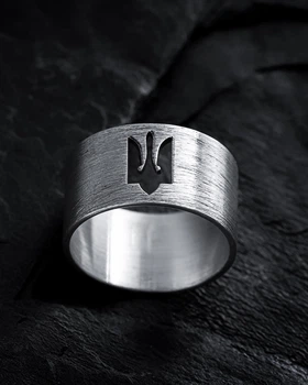 Серебряное кольцо TRIDENT OF UKRAINE Reytel 1189068 18