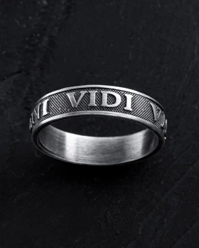 Срібний перстень VENI VIDI VICI Reytel 1195868 18.5