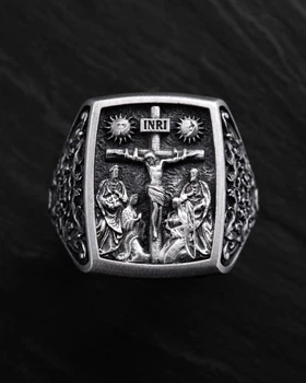 Серебряное кольцо CRUCIFIXION OF JESUS CHRIST Reytel 69041741 20