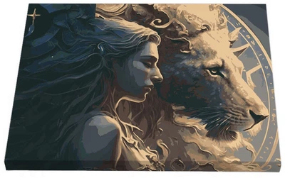 Картина по номерам Riviera Blanca Зодиак. Лев 40x50 см (RB-0788) (4825503700112)