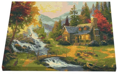 Картина по номерам Riviera Blanca Домик в лесу 40x50 см (RB-0466) (4821116530061)