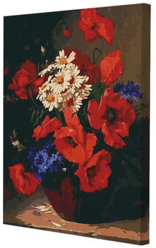 Картина по номерам Riviera Blanca Маки с ромашками 40x50 см (ВА-0028) (4820506251135)