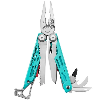 Мультиинструмент с чехлом Leatherman Signal, 19 функций, 171.4 мм, Aqua Silver (833187)
