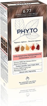 Безаміачна крем-фарба для волосся Phyto PhytoColor Coloration Permanente 6.77 Світло-каштановий капучино