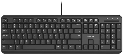 Клавіатура бездротова Canyon HKB-20 USB Black (CNS-HKB02-UK/US)