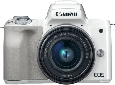 Фотоаппарат Canon EOS M50 Kit 15-45 IS STM White (2681C057AA)