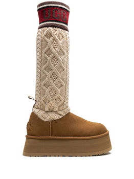 Жіночі уггі Платформа Світер Помаранчеві UGG Sweater Letter Boots Chestnut (38, помаранчевий)