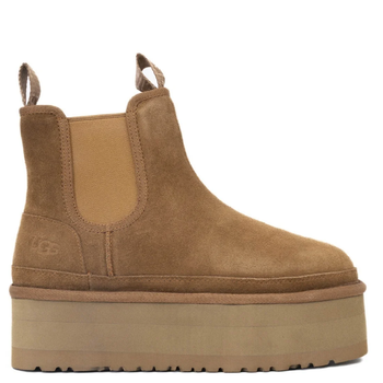 УГГ Платформа Ньюмел Чоботи Руді Замша (Ріжі) з Пасхами Ugg Neumel Chelsea Chestnut Platform (37, оранжевий)