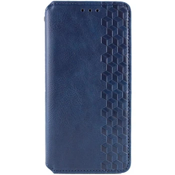 Чехол книжка на Samsung Galaxy A37 5G / для самсунг галакси А37 искусственная кожа Синий GETMAN Cubic (PU)