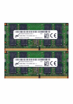 16GB×2枚 32GB DDR4 SO-DIMM 2666MHz Micron Оперативная память для ноутбука Micron DDR4 32GB (2x16GB) 2666MHz