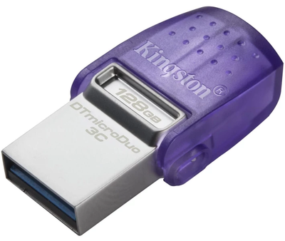 USB флеш накопитель Kingston DTMicroDuo 3C (Type-A + Type-C) 2 интерфейса 128Gb USB 3.2