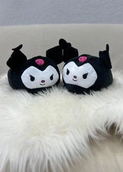 Тапочки кігурумі Куромі My Kigu плюшеві м'які капці для чоловіків Kuromi зайчик домашні чорний 38-42 (307141)
