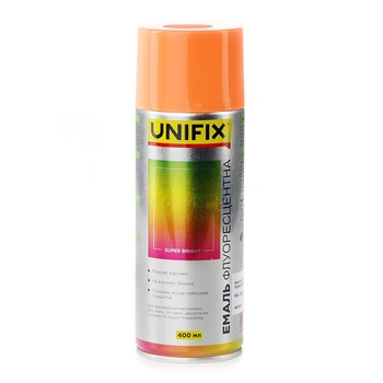 Эмаль акриловая флуоресцентная RAL 2005 Оранжевый 400мл UNIFIX (941042)