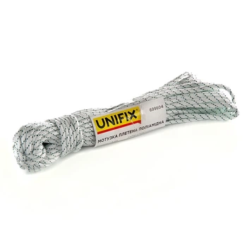 Веревка полиамидная плетеная (капроновая) 5мм 20м UNIFIX (699604)