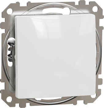 Перемикач 1-клавішний Schneider Electric Sedna Design білий SDD111106