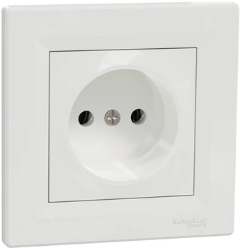 Розетка без заземлення Schneider Electric Asfora Біла EPH3000121