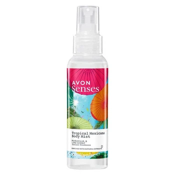 Avon Освіжний лосьйон-спрей для тіла «Мексні тропіки», 100 мл спрей для тіла зволожувальний лосьйон для тіла