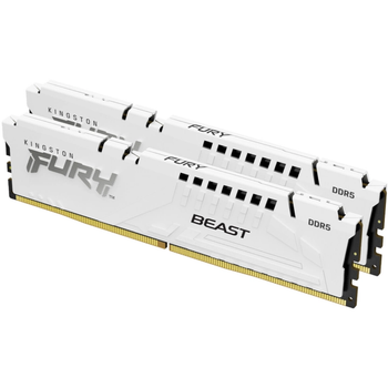 Модуль пам'яті для комп'ютера DDR5 32GB (2x16GB) 5200 MHz Beast EXPO White Kingston Fury (ex.HyperX)