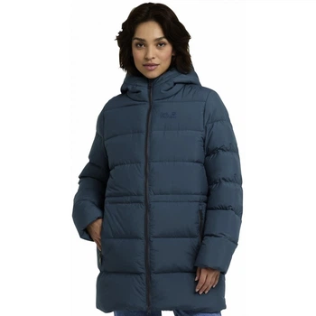 Пуховик FROZEN PALACE LONG JKT W RDS Jack Wolfskin A65096_C0539 36 Синій (4064886547949)