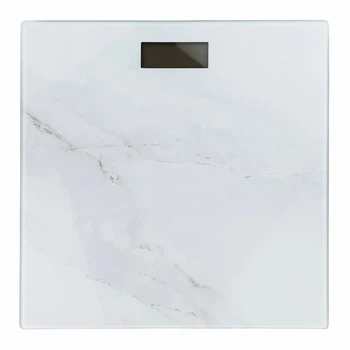 Напольные электронные весы Мрамор до 180 кг стекло LCD White (128693)
