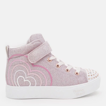 Підліткові високі кеди для дівчинки Skechers Heart Steps 314623L RSGD 35 Рожеві (198739710625)