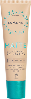 Podkład matujący Lumene Matte Oil-Control Spf 20 1 Classic Beige 30 ml (6412600847246)