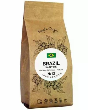 Кава мелена Brazil Santos Арабіка 250 г