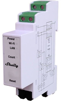 Лічильник енергії Shelly Relais "Pro 3EM-3CT63" WLAN LAN Stromzahler Inkl. CT Messfunktion BT DIN-Rail (3800235268193)
