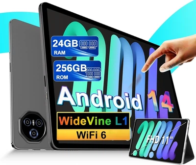 Планшет 11" Full HD DGhrti TAB50 8+16/256Gb Android 14 8000 mAh Серый