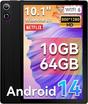 Планшет 10.1" HotLight A10 3+7/64Gb 8 ядер Android 14 5000 mAh Черный