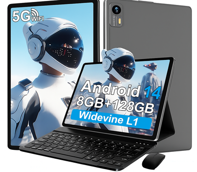 Планшет 10.1" Bvlary X50 4+4/128Gb 8 ядер Android 14 8000 mAh Серый b1