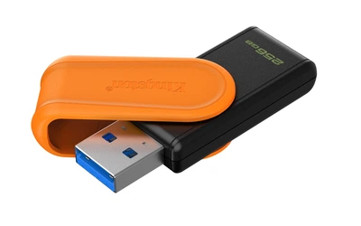 Флеш пам'ять USB Kingston DataTraveler Exodia S 256GB Black/Orange (DTXS/256GB)