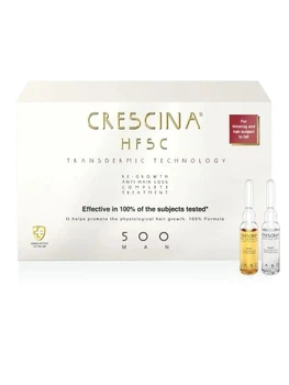 Средство для роста и против выпадения волос для мужчин HFSC Transdermic Complete Treatment 500 Crescina 10+10 ампул