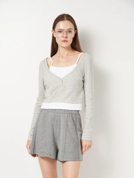 Лонгслив длинный женский Primark 8109605 L Серый (KAY2000001654712)