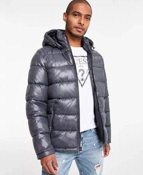 Куртка пуховик мужская зимняя GUESS Men's Hooded Puffer Coat M (46)