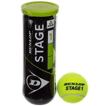 М'яч для великого тенісу DUNLOP STAGE 1 GREEN (3шт) (у вакуумній упаковці) (DL601338)