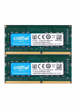 Оперативная память для ноутбука Crucial DDR4 32GB (2x16GB) 2666MHz