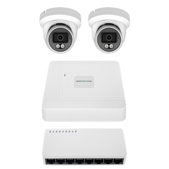 Комплект відеоспостереження на 2 камери GreenVision GV-IP-K-W100/2 6MP