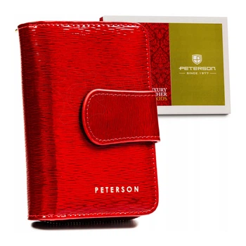 Жіночий шкіряний гаманець Peterson PTN 425214-SH Червоний