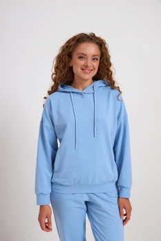 Худі двунитка Wear me M Блакитний (9_25_160-1_15364)