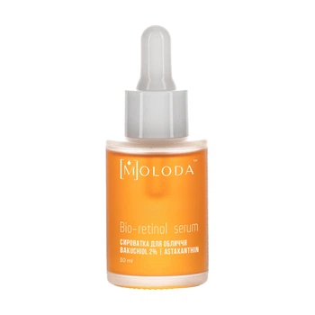 Обновляющая сыворотка с бакучиолом Serum bakuchiol 2% Squalane Astaxanthin Moloda 30 мл SMO011